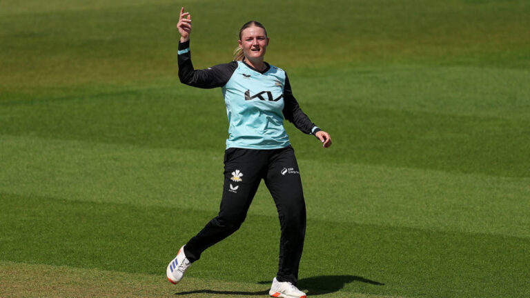 Ryana MacDonald-Gay six-for seals Surrey win in low-scoring thriller – Ryana MacDonald-Gay’s Historic 6-11 Powers Surrey to Thrilling Win